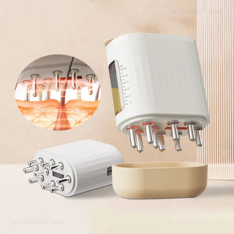 Scalp Therapy Brush – Red Light Hair Growth Massager with Serum Infusion